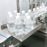 Machine de remplissage et de bouchage automatique de sérum, monobloc 8 têtes, 30 à 250 ml réglable, précision 1, norme GMP, acier inoxydable 316, haute vitesse