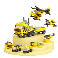 Set di Costruzioni 6 in 1 Aerei 118 Pezzi, Modellini in Mattoncini, Giocattolo da Costruzione Fai-da-Te, Regalo in Plastica ABS, Missile Bear 8970-3
