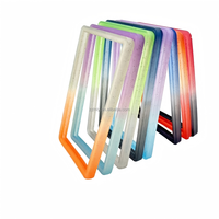 Étuis Porte-Cartes de Visite Holographiques Multicolores en TPU Anti-RFID avec Logo 35pt, Style Tendance, Souples et Flexibles, Sans Fermeture
