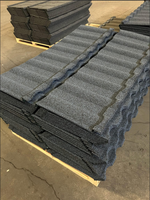 Feuille de toit légère de matériaux de construction de tuile de toit en métal enduit de pierre du zinc 0.4mm d'architecture pour la villa