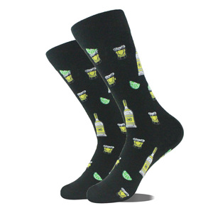 Pas Cher Haute Qualité Drôle Robe Colorée Designer Crew Jacquard Frites Pizza Burger Alien Animal Chaussettes pour Hommes Femmes - Product Image 5