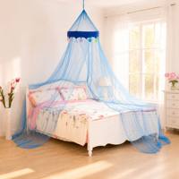 Moustiquaire suspendue pour enfants, 100% polyester, double taille, pour lit d'enfant, chambre de filles