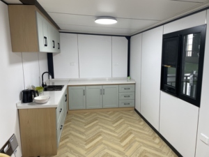 Maison conteneur préfabriquée extensible en acier de 20 pieds et 40 pieds, maisons modulaires amovibles, maisons préfabriquées portables avec panneaux démontables - Product Image 4