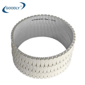 Correas de distribución síncronas de acero blanco de alta precisión personalizables OEM T10 8.0NR con ranuras, recubrimiento de caucho sin costuras, transmisión de PU - Product Image 5