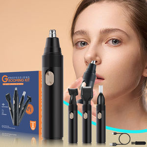 Tondeuse sans fil rechargeable 4-en-1 pour hommes : Rasoir, tondeuse à poils, tondeuse à sourcils, tondeuse à poils du nez - Product Image 1