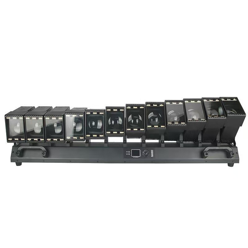 12 60W RGBW/UV Matrix LED Swing Long Beam Atmosphere Lights for Bar Stage DMX512/Sound-Activated Control Ra90 Dimmable IP33