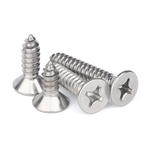 304 in acciaio inossidabile viti a testa piatta cks viti per legno ST3.5 a croce da incasso a testa piatta viti autofilettanti - Product Image 1