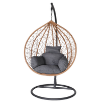 Vente en gros d'usine mobilier d'intérieur extérieur jardin balcon hamac rotin loisirs patio adulte oeuf balançoire chaise suspendue avec support
