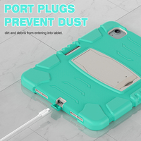Étui de protection robuste 3 en 1 pour iPad Air 11 pouces 2024 M2 2025, résistant aux chocs, avec béquille pliable intégrée, en silicone