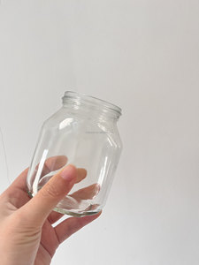 Pot en verre transparent de qualité alimentaire recyclable de 150g <span class=keywords><strong>350g</strong></span> avec couvercle en plastique pour pâte à tartiner, chocolat, noisettes, beurre de cacahuète, sauces - Product Image 5