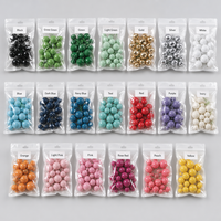 Boules brillantes 20 pièces/sac Or/Argent/Colorées, boules décoratives brillantes de tailles variées, non comestibles, pour décorer les gâteaux, pour les fournitures de fête de mariage