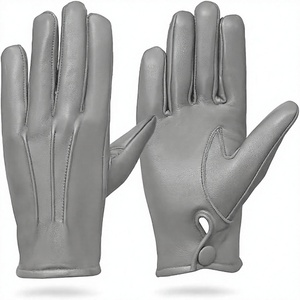 <b>Womens</b> Sheep <b>Leather</b> <b>Gloves</b> Full Finger Coverage Unlined Thermal Design Touchscreen Breathable Outdoor Casual Party - Product Image 1