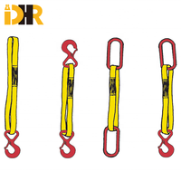 Kapmak kanca ile taşıma malzemeleri için dört ayaklı Web Sling Bridle meclisi