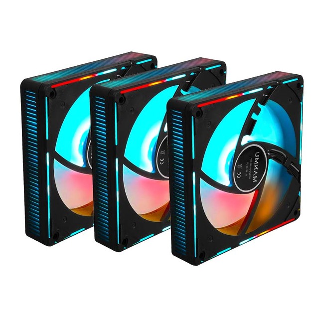 MANMU OEM Plastic Rgb Cpu Cooling Fan Computer Fan 12V Computer Case Cooling Fans for Pc Computer