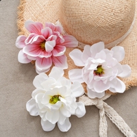 Tête de fleur de magnolia artificielle de qualité supérieure MW36832 pour la décoration de mariage, l'arrangement floral, la décoration de la maison, les fournitures de bricolage