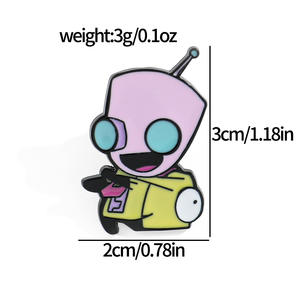 XZ2464 Alien Trespass película americana <span class=keywords><strong>ciencia</strong></span> ficción género lindo insignias botón broche alfileres esmalte duro solapa Pin bloques <span class=keywords><strong>de</strong></span> construcción - Product Image 6