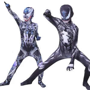 venin zentai costume Suppliers-Costume Spiderman Zentai adultes, combinaison, collants, Costume d'halloween, Venom, pour hommes, collection