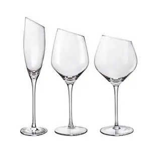 高級デザインボヘミアワイングラスクリスタル