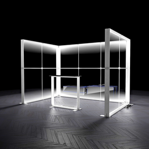 Custom Printed Fabric Signage Backlit LED Light <strong>Box</strong> 3x3 Corner Exhibition Booth Modular SEG Light <strong>Box</strong> Frame for Brand Promotion - Product Image 6