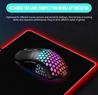 Grand tapis de souris à éclairage Led en caoutchouc, tapis de clavier d'ordinateur, rvb, tapis de souris de jeu