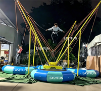 EASYFUN - Jeux de saut à l'élastique interactifs personnalisés en usine - Trampoline à élastique gonflable 2/4/6 en 1 pour la location
