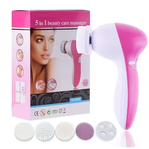 Outil électrique de lavage en profondeur du visage, 5 en 1, brosse de nettoyage du visage multifonctionnelle en Silicone étanche