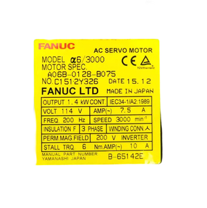 บริการซ่อมเครื่องจักร Fanuc A06B-0128-B075 ณ สถานที่ พร้อมโปรโมชั่นพิเศษ สำหรับแอมพลิฟายเออร์ Fanuc AC สำหรับ Fanuc Servopack Robodrill 2026 - Product Image 1