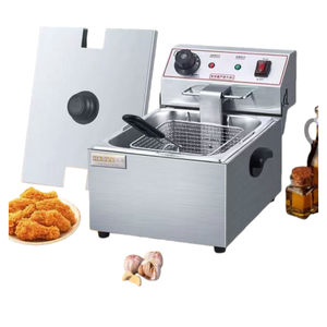 Multifunctional Commercial/Household Deep <b>Fryer</b> Chicken Potato Chips Double/Single Tank Steel Food Processing - Product Image 5