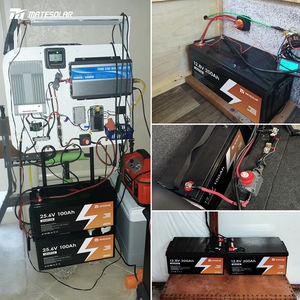 Lifepo4 배터리 팩 25.6V 100Ah 200Ah <span class=keywords><strong>Rv</strong></span> 태양광 키트 야외 캠핑 <span class=keywords><strong>Rv</strong></span> 여행용 딥 사이클 리튬 이온 배터리 - Product Image 6