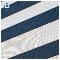 Panneau en aluminium perforé pour la décoration de façades de bâtiments et les systèmes muraux ventilés