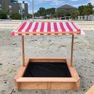 Meubles de jeu d'extérieur pour enfants de couleur personnalisable <span class=keywords><strong>Bac</strong></span> <span class=keywords><strong>à</strong></span> <span class=keywords><strong>sable</strong></span> en bois massif réglable en <span class=keywords><strong>hauteur</strong></span> avec banc pour enfants - Product Image 2