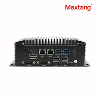 Kustom industri PC Intel Elkhart Danau prosesor Celeron J6412 CPU 6COM 8 USB mini-buah kartu grafis kotak komputer PC