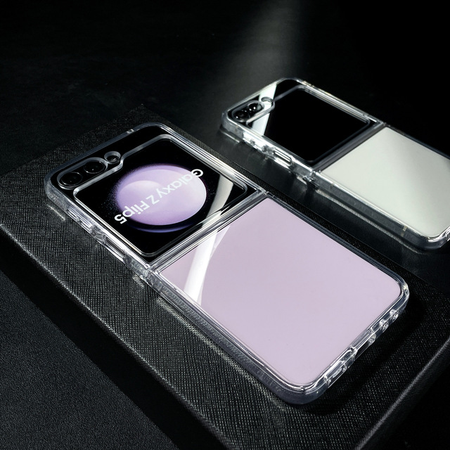 Bulk Clear Phone Case Transparent Shockproof TPU PC Mobile Shell Back Cover for Samsung Z Flip 7 6 5 4 3 Funda 360 Coques