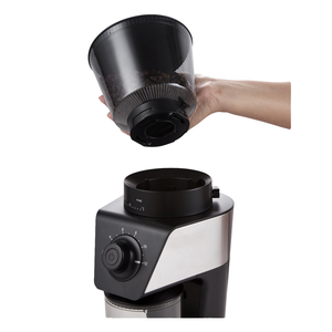 <span class=keywords><strong>Moulin</strong></span> <span class=keywords><strong>à</strong></span> <span class=keywords><strong>café</strong></span> électrique <span class=keywords><strong>professionnel</strong></span> en forme de cône, 2-12 tasses, protection quantitative, acier inoxydable, usage hôtelier - Product Image 4