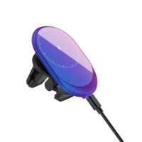 Accessoires de téléphone 15W chargeur sans fil de voiture support de téléphone de voiture support de téléphone magnétique support de téléphone portable de voiture avec chargeur sans fil