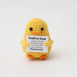 Ganchillo positivo Patata Animales Regalos Apoyo emocional Ganchillo Animales Muñeca con mensajes positivos Tarjeta Decoración de escritorio - Product Image 6