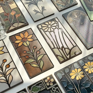 Carreaux muraux en céramique émaillée artistique vintage 150x300mm, style <span class=keywords><strong>français</strong></span>, pour intérieur, salle de bain et cuisine, faits à la main, directement de l'usine - Product Image 2