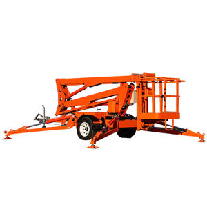 Sollevatore telescopico dell'uomo del ragno dell'ascensore dell'asta montato su rimorchio di rimorchio di 18m per costruzione e manutenzione - Product Image 3