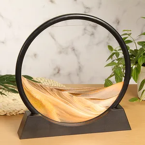 נעים חול אמנות אמנות ציור חול 3D תמונה עבור הבית משרד קישוט קיר קישוט זריחה מסגרת