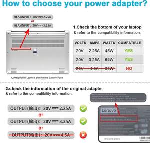 <span class=keywords><strong>Chargeur</strong></span> de remplacement pour ordinateur portable <span class=keywords><strong>Lenovo</strong></span> 65W pour <span class=keywords><strong>Lenovo</strong></span> Thinkpad <span class=keywords><strong>T470</strong></span> T470S E570 L470 T540P X270 ADLX65NCC2A Adaptateur secteur USB Pin - Product Image 4