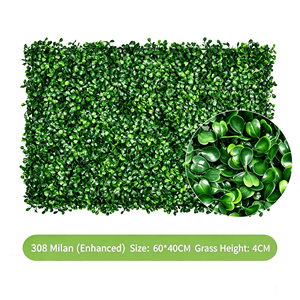 Panneaux d'extérieur, clôture en herbe, panneau mural de plantes artificielles, panneau mural végétal artificiel - Product Image 5