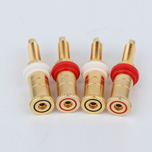 RASANTEK OEM ODM TE004 Bornes de connexion pour haut-parleur en laiton, prises banane femelles plaquées or pour amplificateur Hi-Fi - Product Image 4