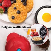 Machine à petit-déjeuner électrique multifonctionnelle, plaque antiadhésive pour gaufres, sandwichs, crêpes, pain, gâteaux, pour un usage quotidien à la maison
