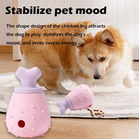 Jouet interactif pour chien Petsign, distributeur de friandises, jouet à mâcher en silicone, puzzle d'alimentation, jeu d'entraînement à la consommation lente pour chiot, chien de petite et moyenne taille