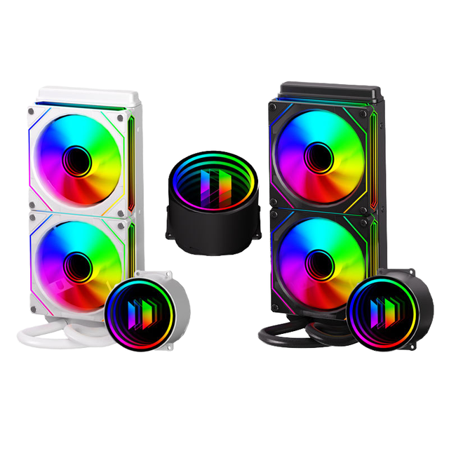 Mirror 240 ARGB Liquid CPU Cooler AIO 240mm Water Cooling Radiator with Pump for Gaming Computer PC Case