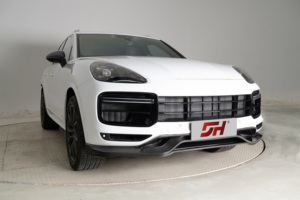 <span class=keywords><strong>Vente</strong></span> flash pour <span class=keywords><strong>Porsche</strong></span> <span class=keywords><strong>Cayenne</strong></span> 9Y0.1 2018-2023, pare-chocs avant en fibre de carbone de style TKT, lèvre avant, accessoires de voiture - Product Image 5