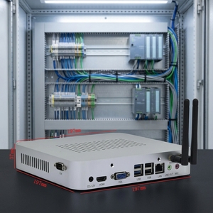Nouvelle Offre Spéciale : Mini PC Industriel Embarqué 11e Génération Core i5/i7 Sans Ventilateur, Montage sur Rail DIN, RS485, GPIO, M.2 SSD, Compatible Linux, Garantie 3 Ans YKR-J90 - Product Image 1