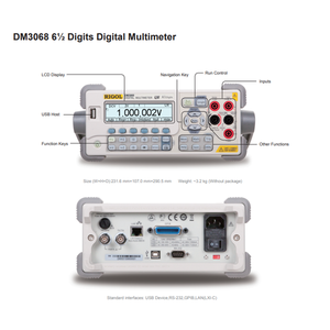 Multímetro Digital RIGOL DM3068, Resolución de Lectura Real de 6 1/2 Dígitos (2,200,000 Contados) - Product Image 2