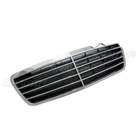 Untuk Mercedes Benz W210 E200 E180 E300 1995-2001 Body Kit Mobil Bumper Grill Penutup Dekoratif Trim Grill Bumper Depan Eksterior