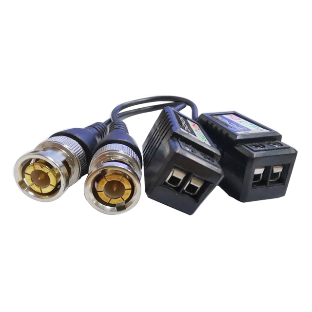 4MP 5MP CCTV Surveillance Accessories CVI TVI AHD HD Video Balun with Active & Passive Audio for Signal Monitoring